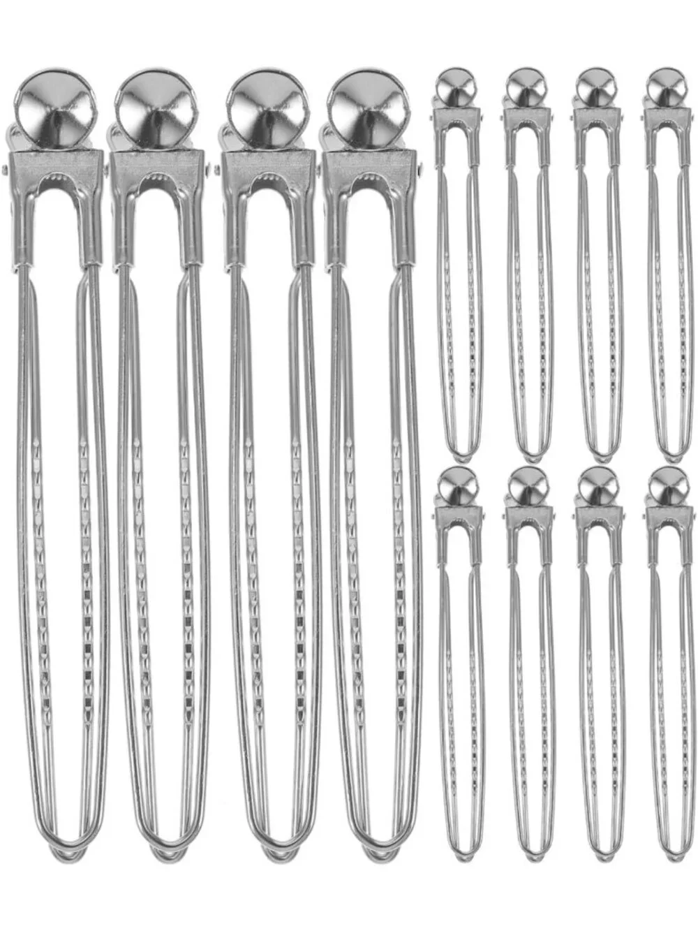 12 Pcs Metal Alligator Hair Clips - Mini Claw Curl Pins for Buns & Styling
